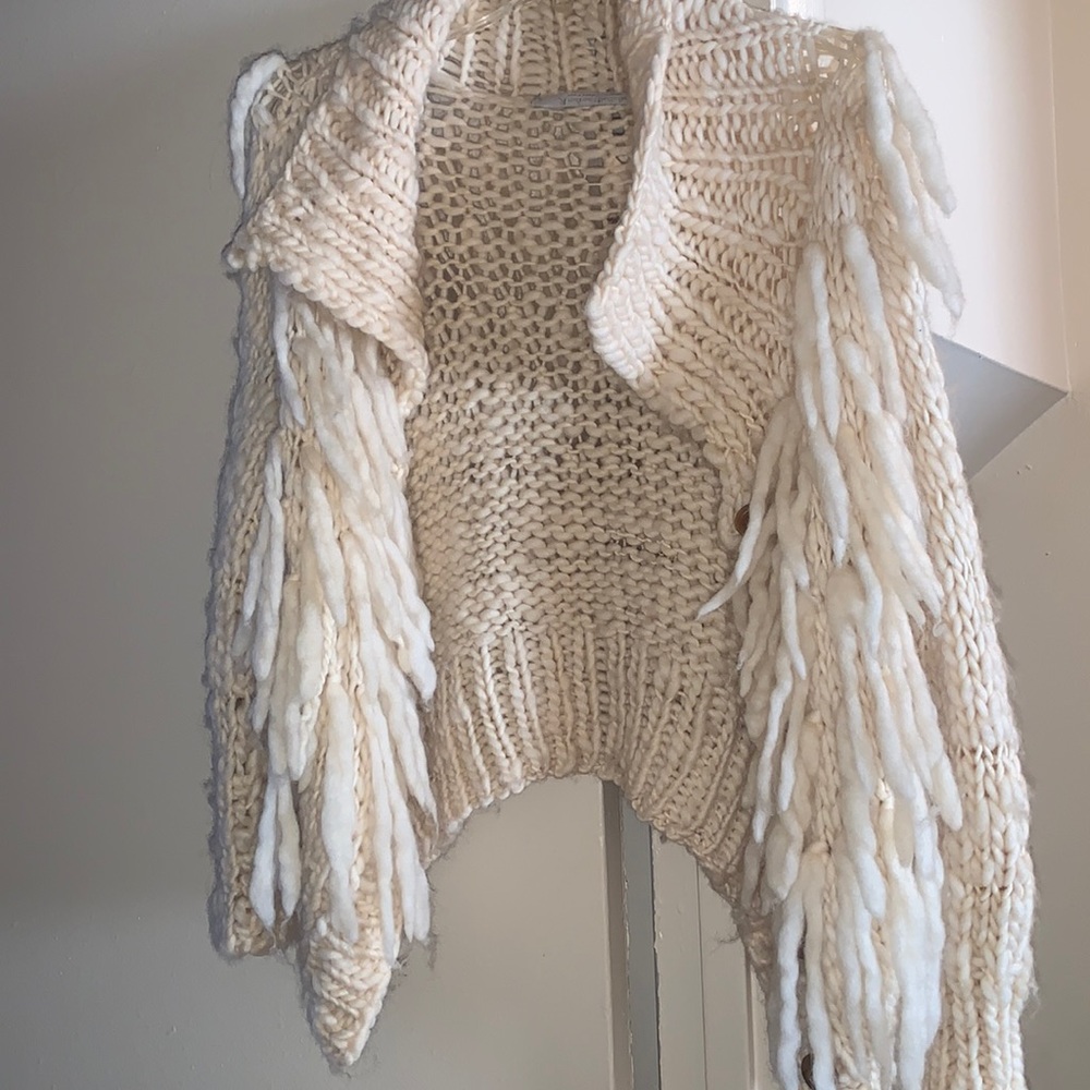 Super cute handmade shaggy sweater.